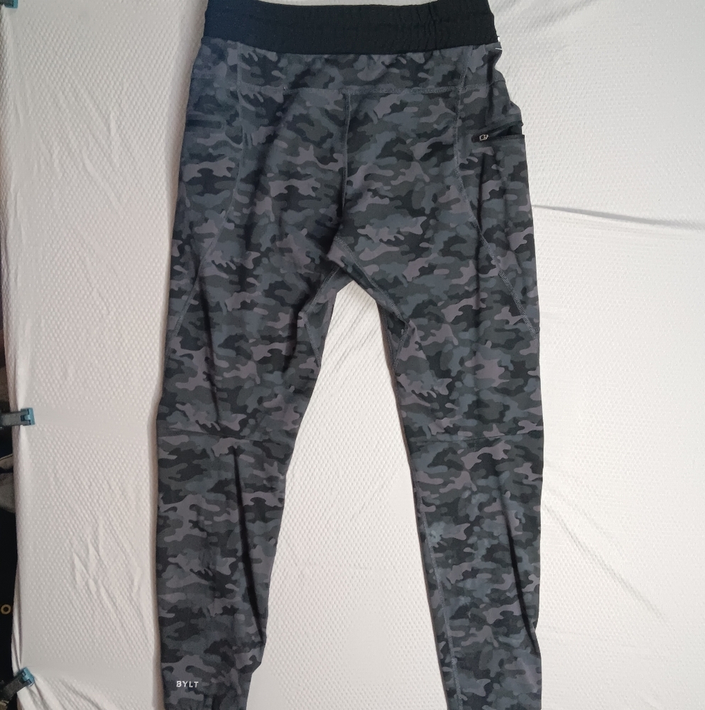 BYLT Mens Elite Jogger Sweatpants Black Gray Camo Size L Active Sport Gym - Picture 7 of 7